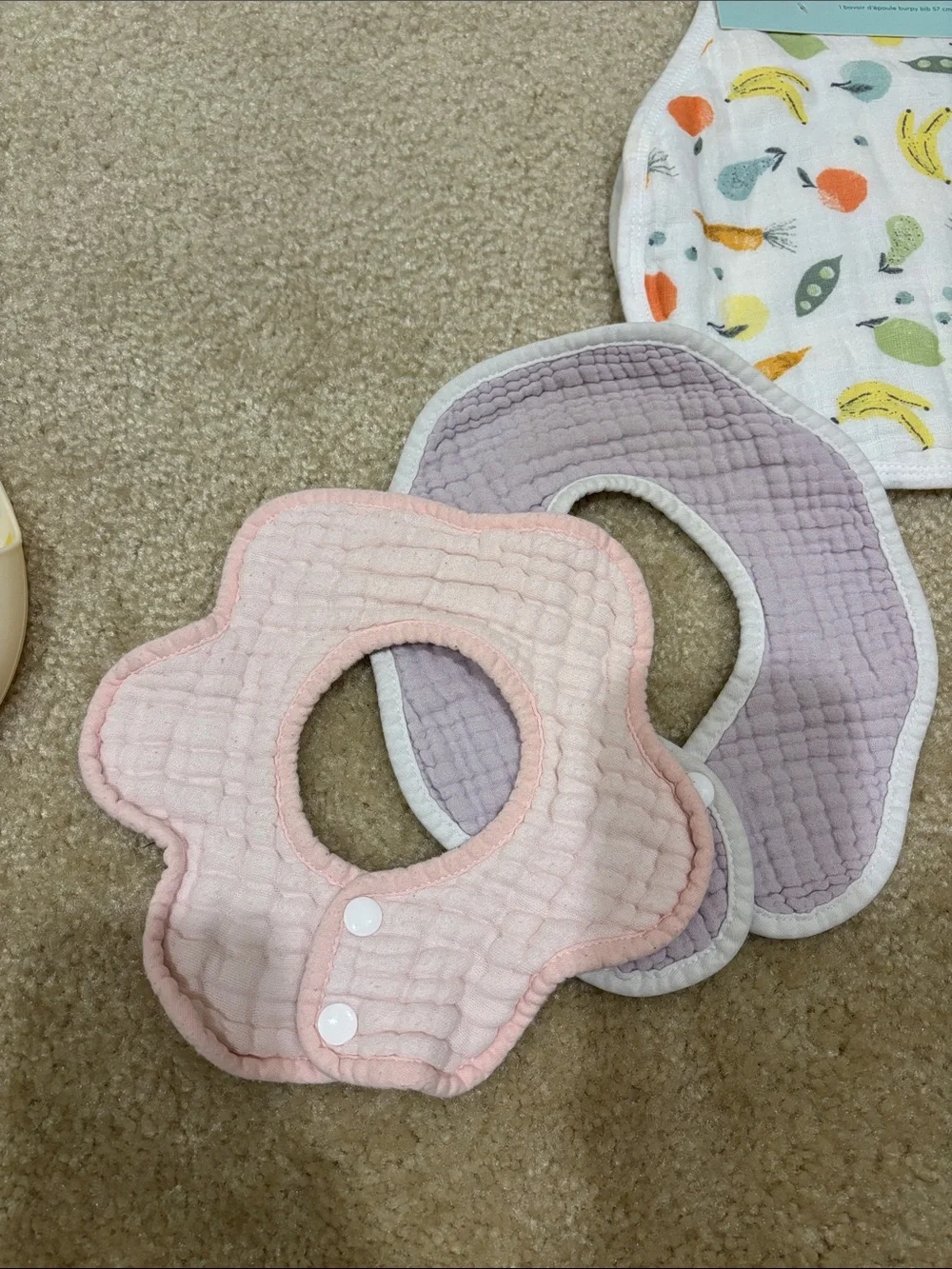 Cloud Island, aden + anais - Baby Bib Set and Burp Cloth